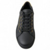 Scarpe da ginnastica classiche in pelle nera oro - EU35.5/US5