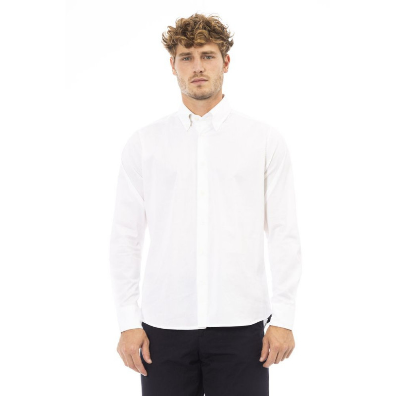 Camicia Baldinini Trend in cotone ed elastan bianco fresco - XL