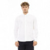 Camicia Baldinini Trend in cotone ed elastan bianco fresco - XL